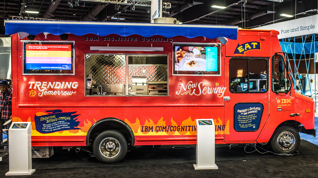 Watson's culinary concoctions were served up from an IBM food truck at a tech conference in Las Vegas last week. Next stop: Austin. (IBM Research/Flickr)