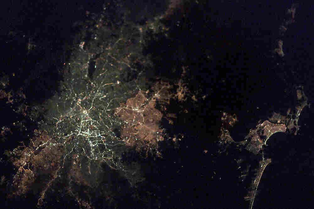 Sao Paolo, Brazil at night.