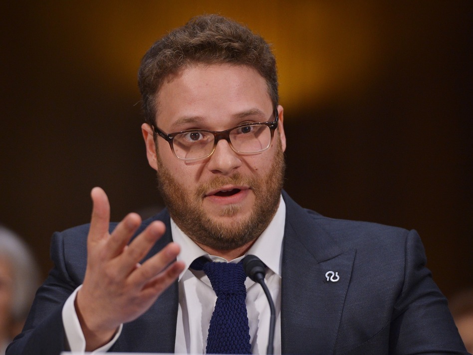 Actor and Alzheimer's advocate <a href="http://www.c-span.org/video/?318004-1/hearing-alzheimers-disease">Seth Rogen testifies</a> before the Senate Committee on Appropriations about the disease's damaging effects on patients and their loved ones. (Mandel Ngan/AFP/Getty Images)