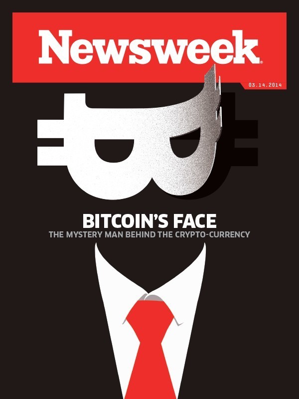 <em>Newsweek</em>'s cover story reveals a man named Satoshi Nakamoto, who matches many characteristics of the elusive founder of Bitcoin but never explicitly admits to it. (Via Newsweek)