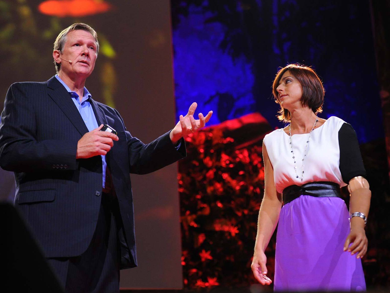 Todd Kuiken speaking at TED. (TED)
