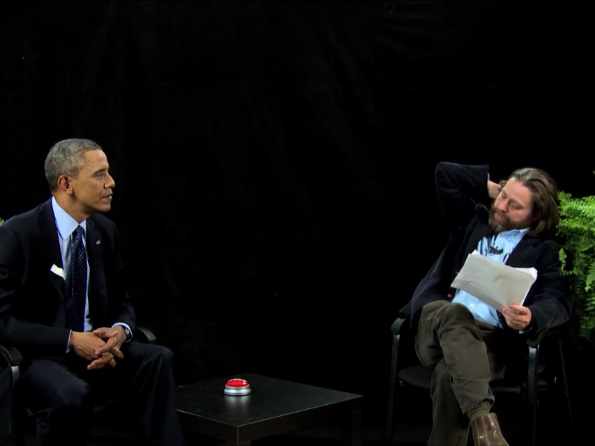 Obama Goes Between The Ferns To Talk With Zach Galifianakis