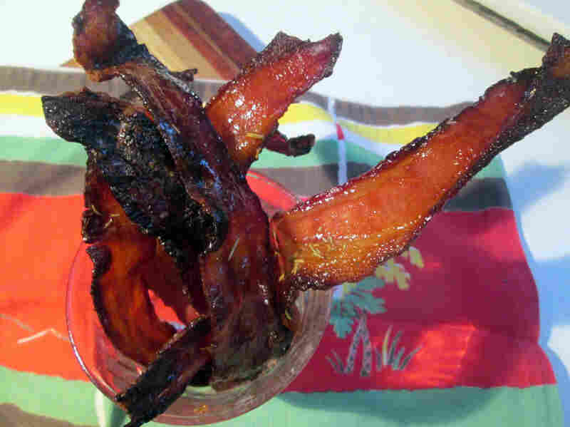 Beer-Candied Bacon With Thyme