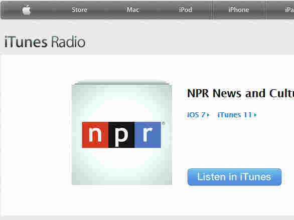 NPR on iTunes Radio