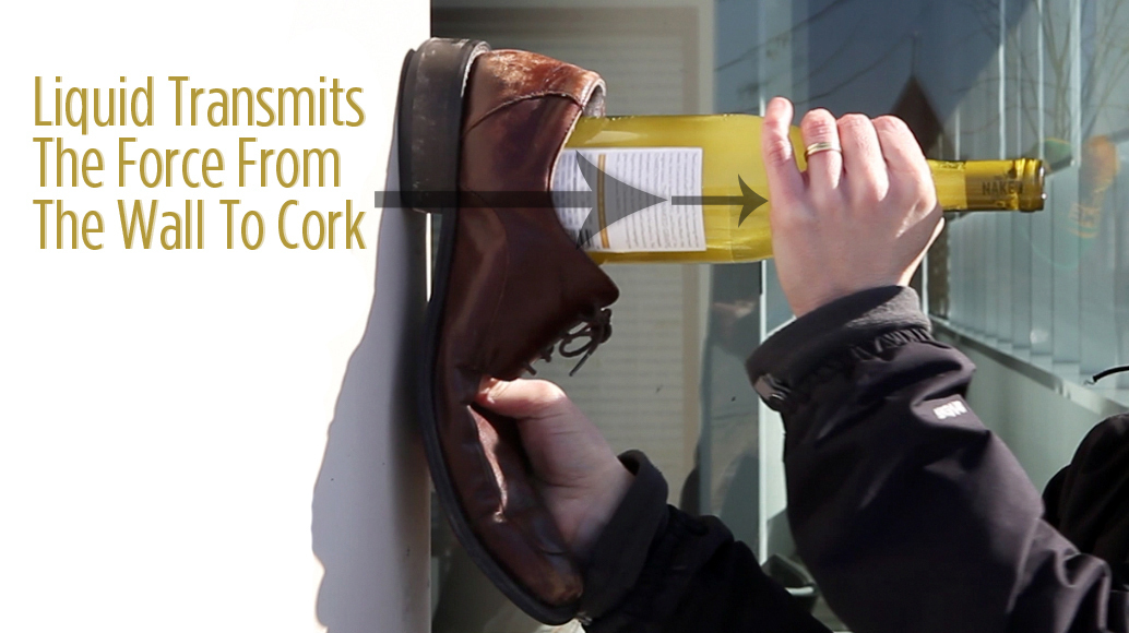 Can You Open A Bottle Of Wine With A Shoe? Yes, But It Ain't Pretty The Salt NPR