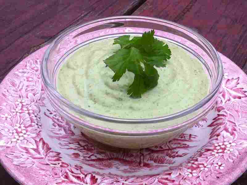 Cilantro, Pistachio, Almond And Castelvetrano Sauce
