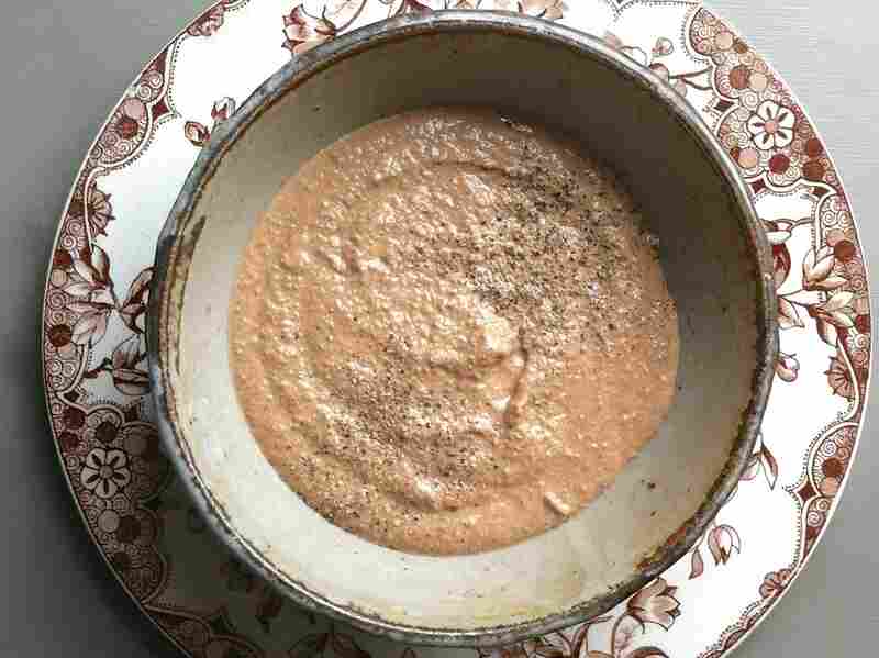 Walnut, French Lentil And Herb "Gravy"