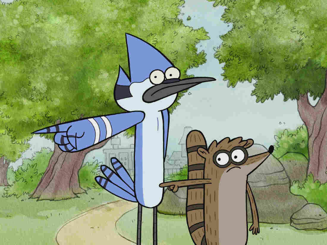 Cartoon Network's Regular Show follows the misadventures of a blue jay named Mordecai and a raccoon named Rigby.