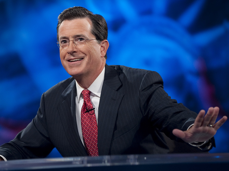 Stephen Colbert has made a name for himself, literally, as the host of his own show. Now, he will succeed David Letterman as the host of <em>The Late Show</em>. (Scott Gries/Picturegroup)