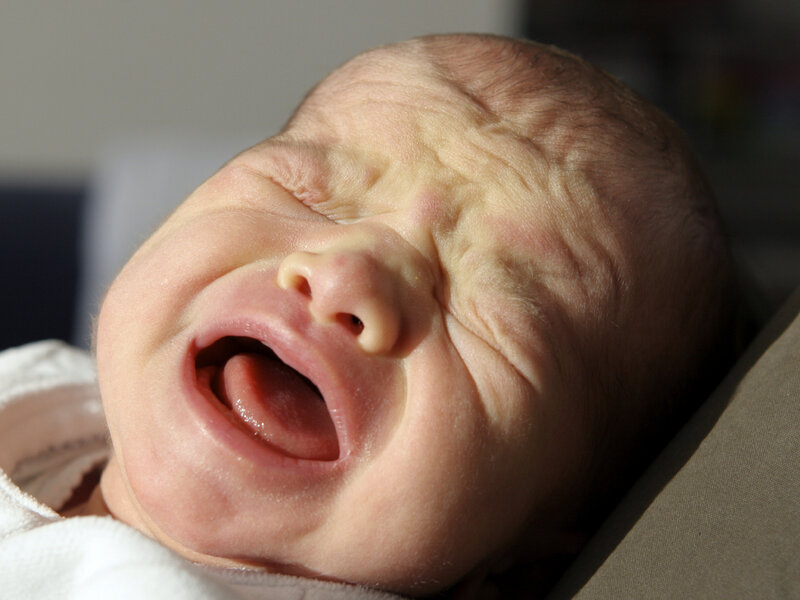 newborn crying at night
