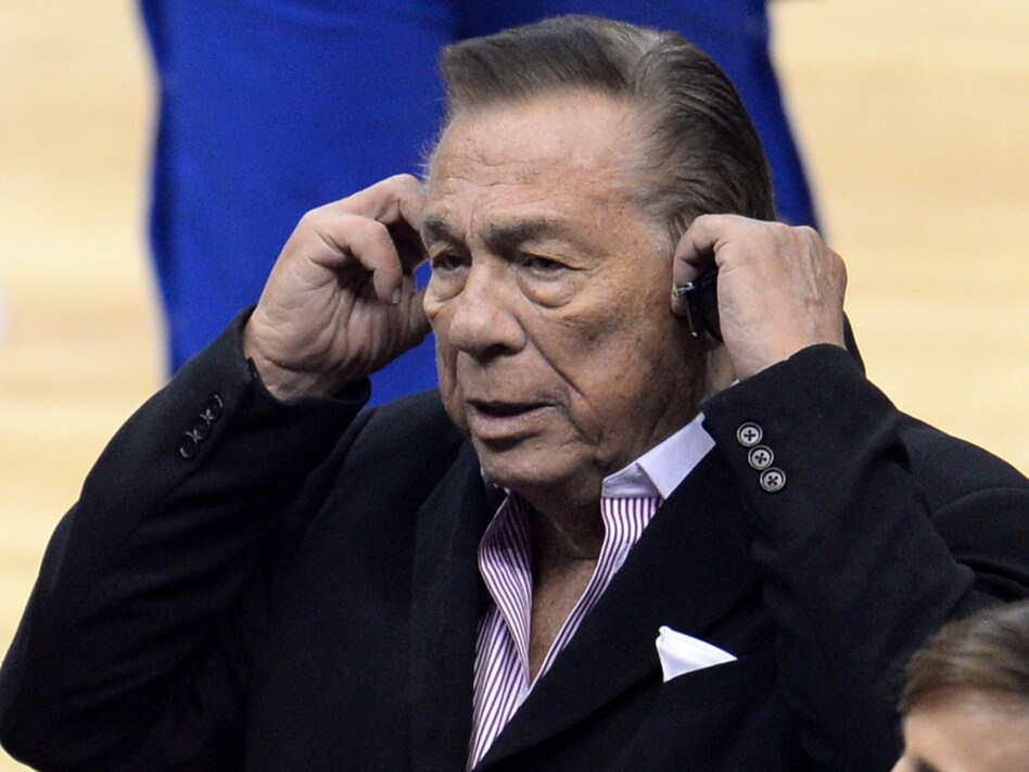 Los Angeles Clippers owner Donald Sterling attends the NBA playoff game between the Clippers and the Golden State Warriors on April 21. (Robyn Beck/AFP/Getty Images)