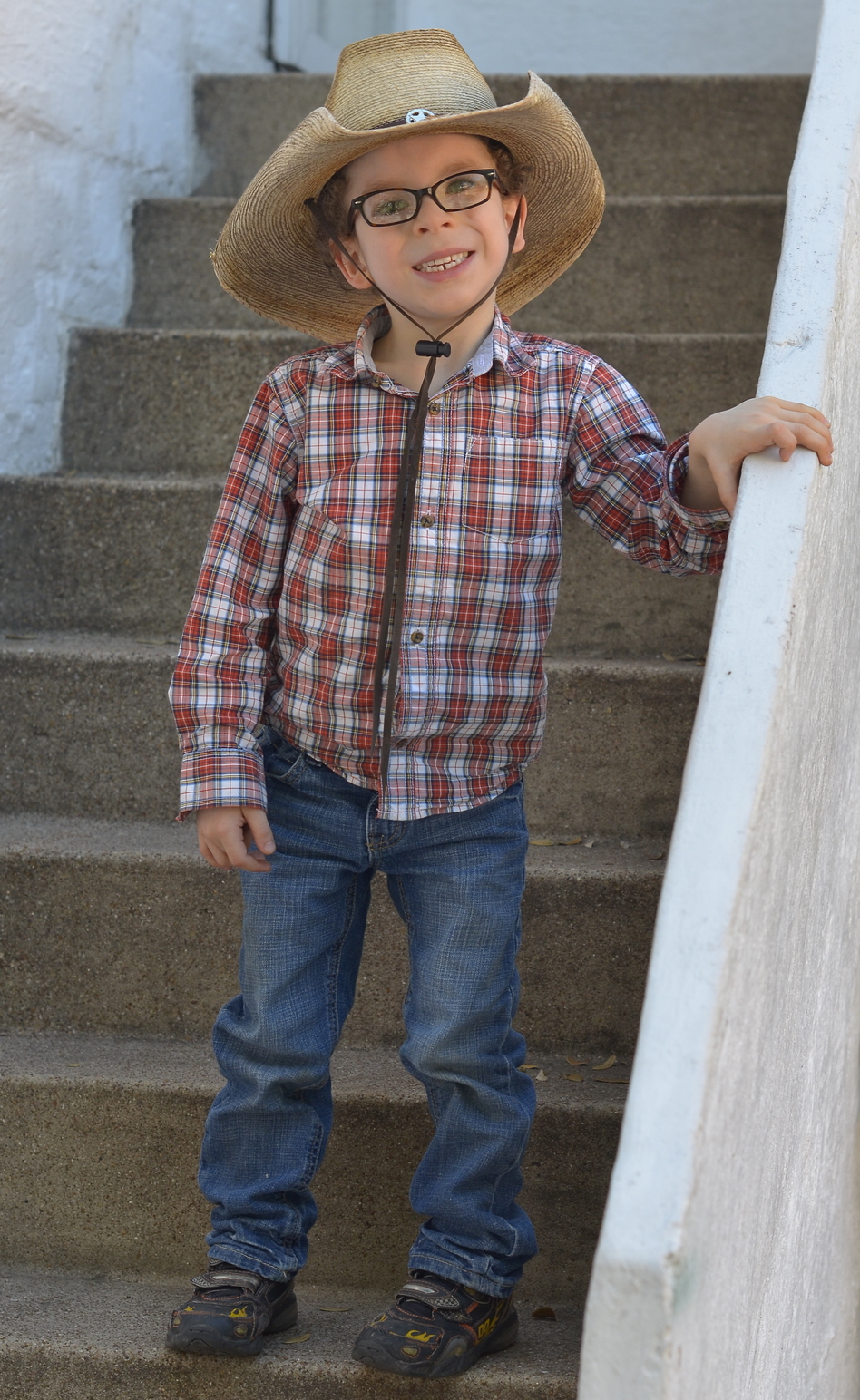 Noah Shaw, now 5, shows off his Texas roots at a recent birthday party. (Courtesy of Bryan Shaw)