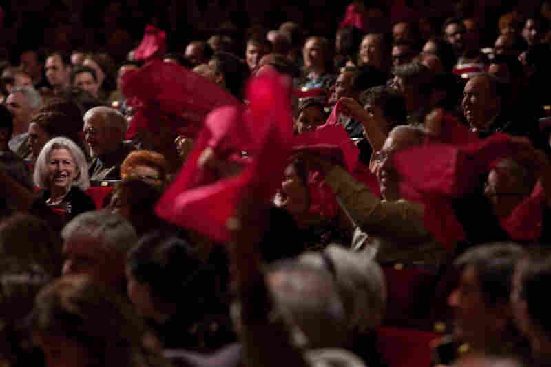 Spring for Music, the Carnegie Hall concert series featuring North American orchestras, encourages audience members to cheer for the Seattle Symphony by waving specially colored hankies.  