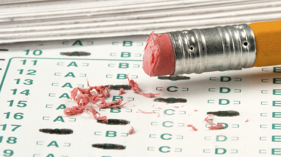 In the latest National Assessment of Educational Progress, 26 percent of high school seniors scored at or above grade level in math compared with 38 percent in reading. (Chad McDermott/iStockphoto.com)