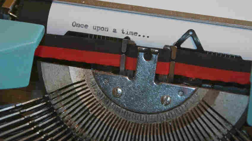A typewriter.