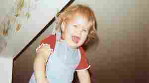 Debra Jenson, 2, hanging from a hook in her grandmother's kitchen. "Over the next 35 years, I watched each of my cousins, then my own children and my cousins' children be dangled from that hook. Between the photo and watching it happen to others, this is a powerful 'fake memory' for me."