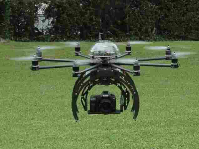 A drone made by a hobbyist.