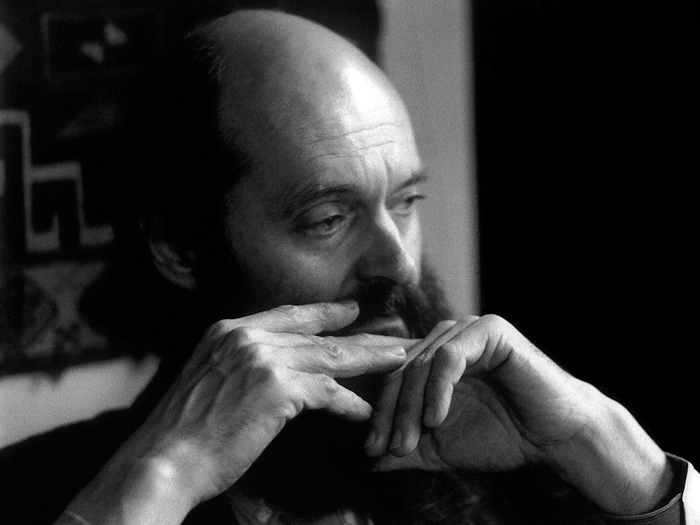 Estonian composer Arvo Pärt, creator of contemplative music, photographed in 1990 by influential patron Betty Freeman.