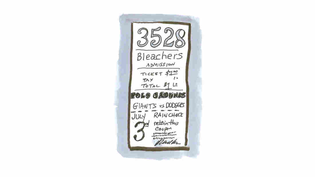 My baseball ticket.