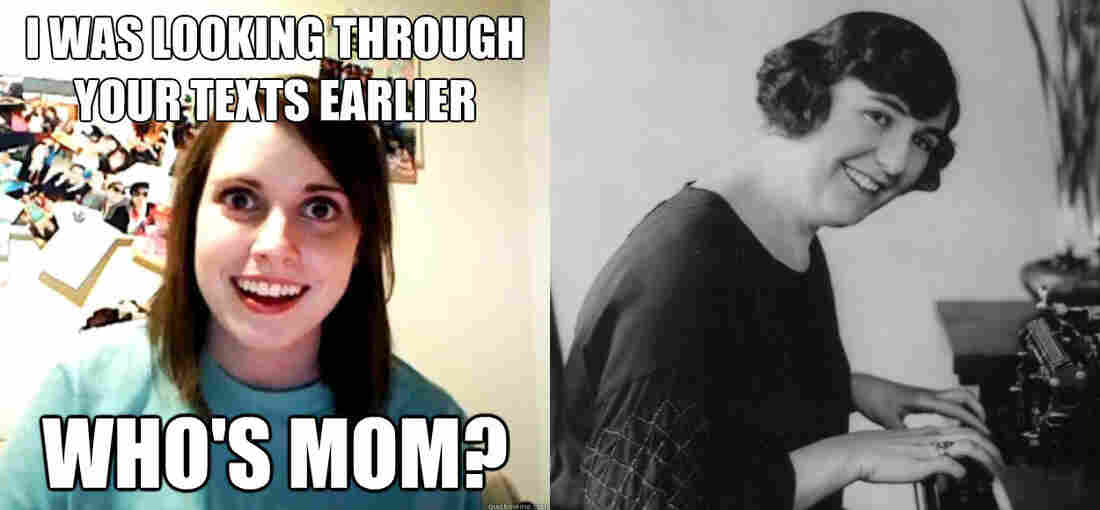 Meme of Overly Attached Girlfriend from KnowYourMeme and The Stenographer from the Library of Congress.