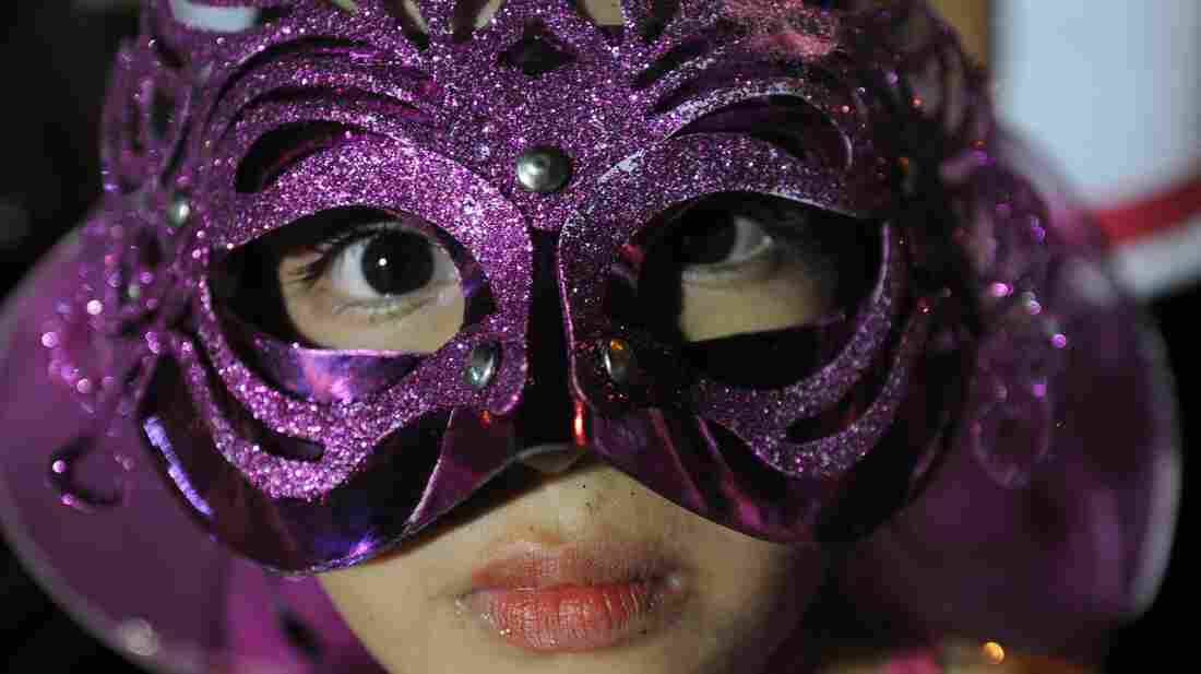 Nicaraguan dancer in typical costume takes part in the Joy for Life Carnival in Managua on March 24, 2012.