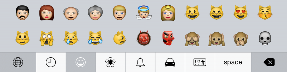 Emojis from an iPhone.