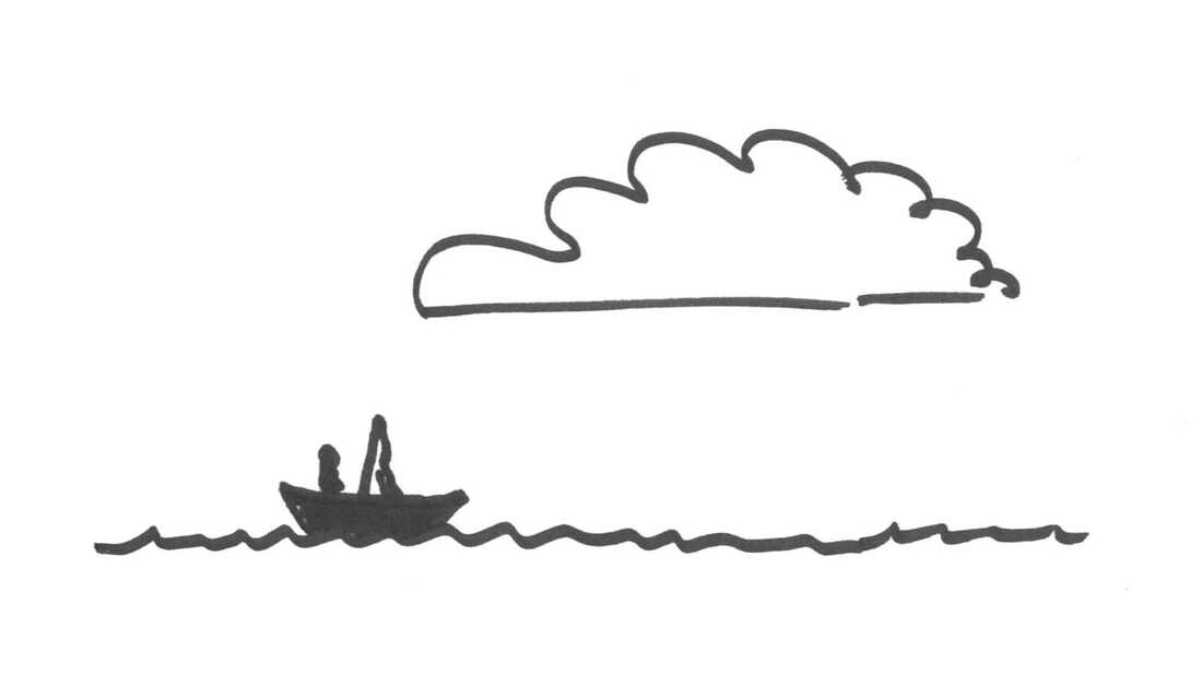 The ocean is flat on nice days.