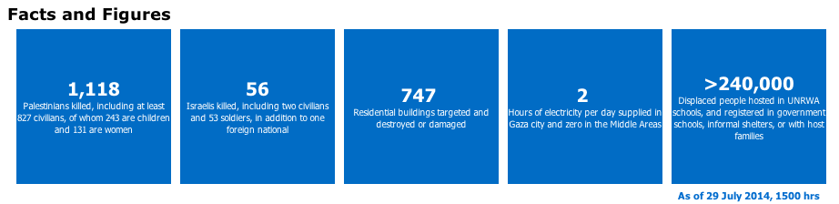 The U.N. breakdown of Palestinian deaths.