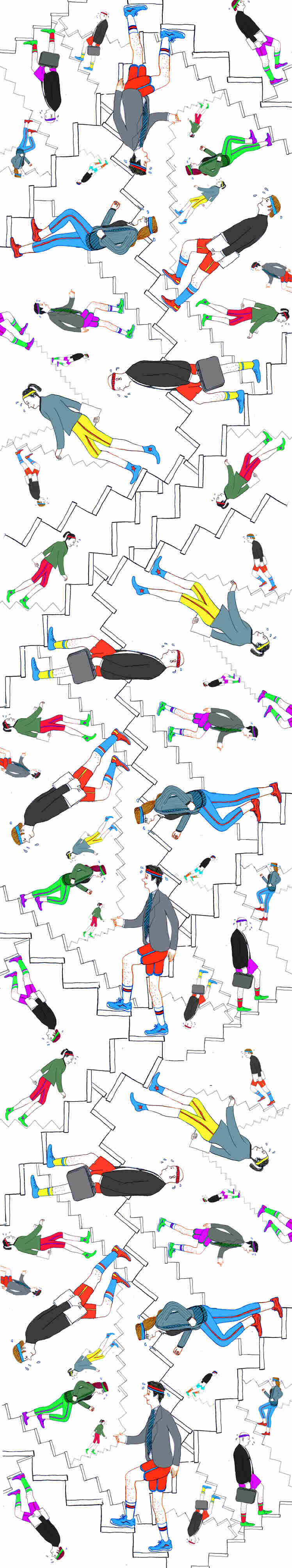 Climbing stairs burns more calories per minute than jogging.