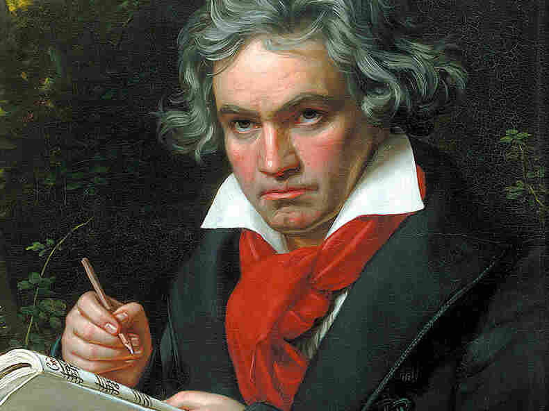 A portrait of Beethoven by Joseph Karl Stieler, ca. 1819.