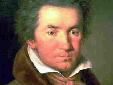 A portrait of Beethoven by W. J. Mahler, ca. 1815.