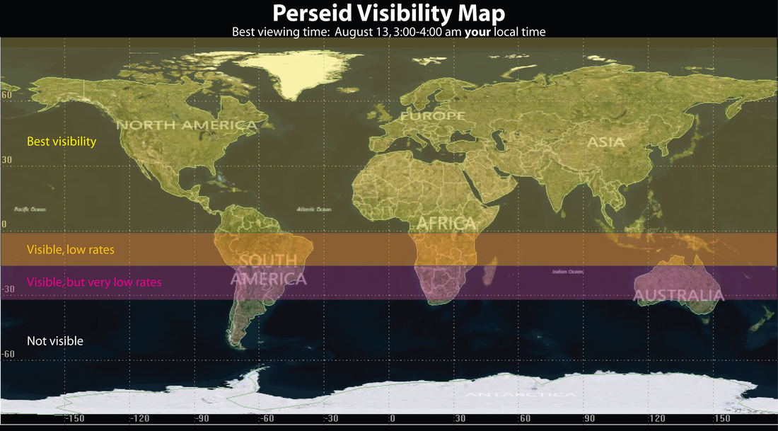 The best places to watch the Perseid meteor shower for 2014.