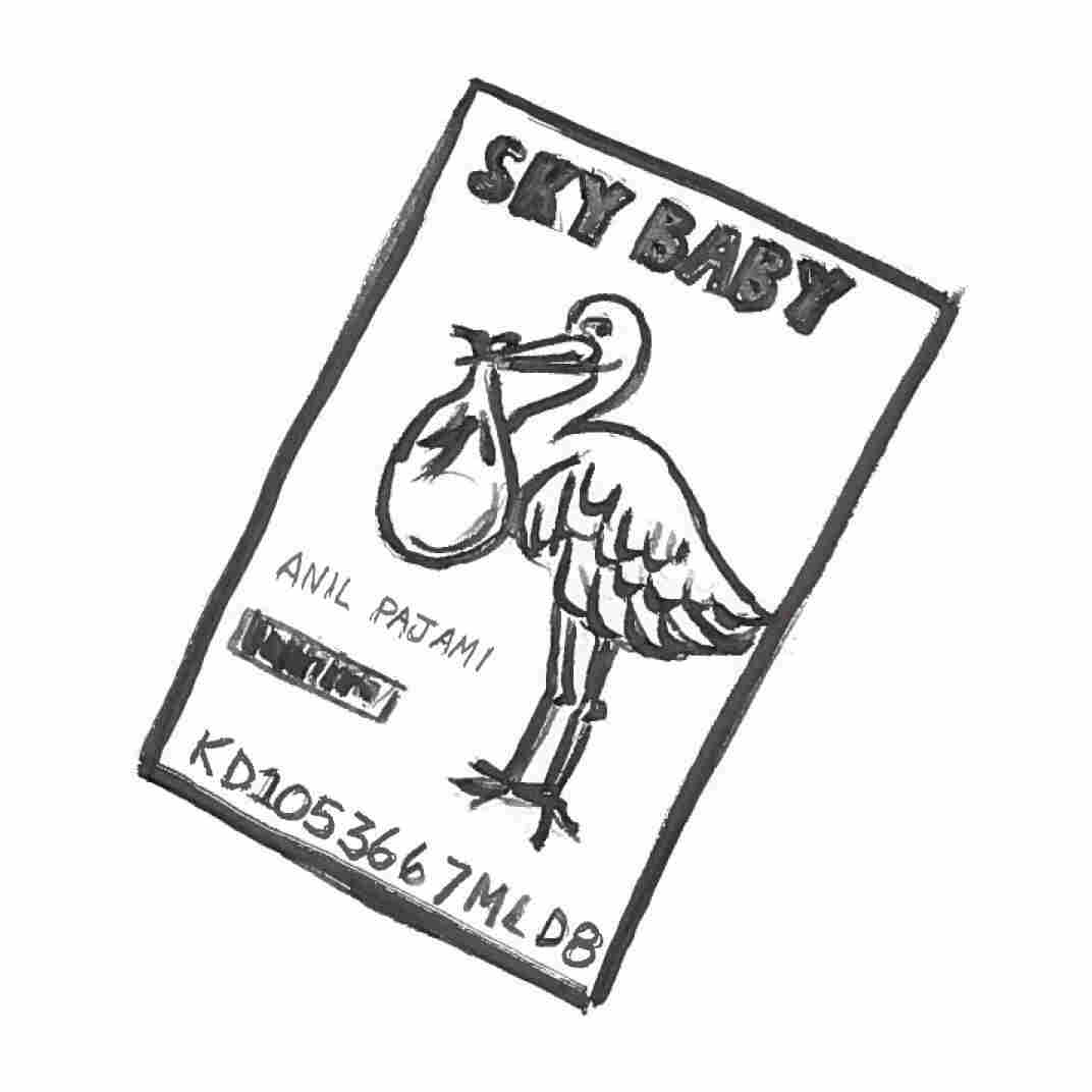 A Sky Baby passport.