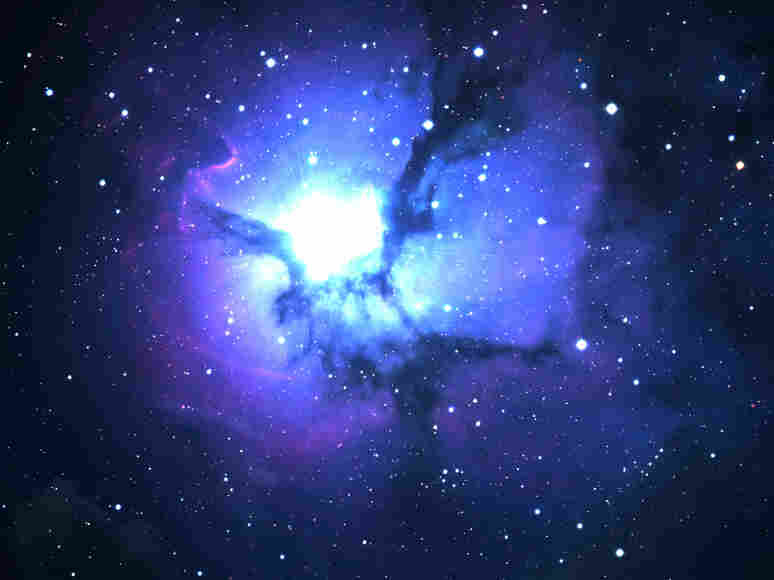 Star field in deep space many light years from the Earth.