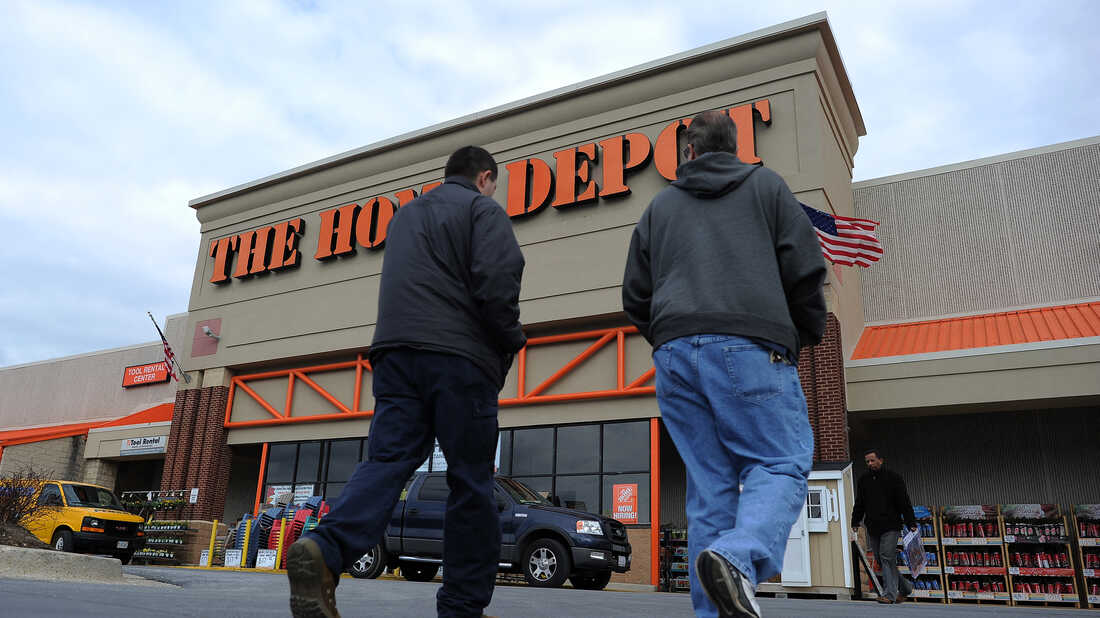 A Home Depot store.