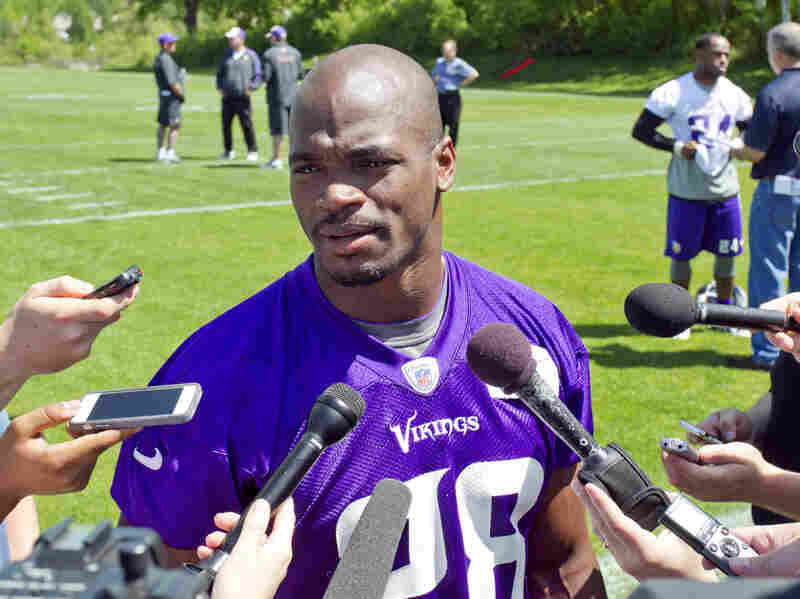 Minnesota Vikings running back Adrian Peterson.