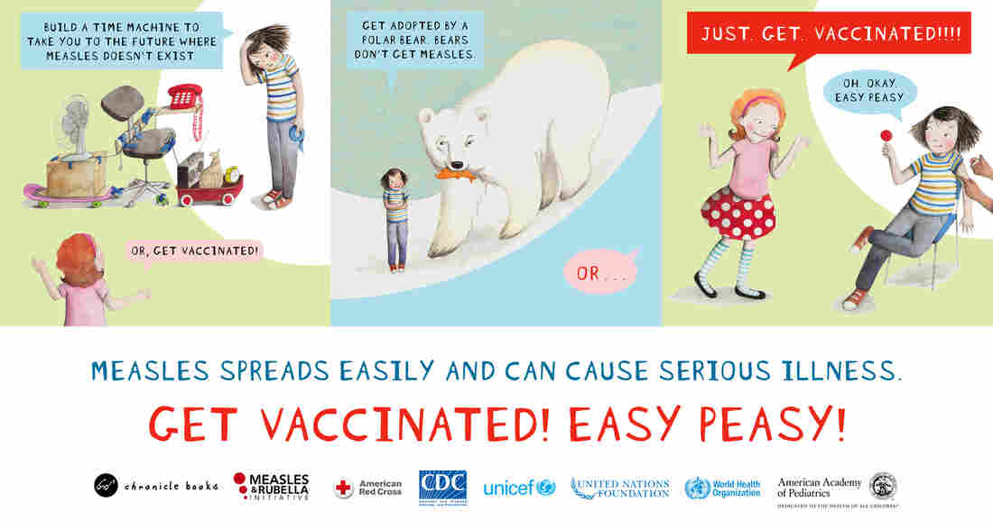 Bean has ideas about how she can avoid getting the measles.