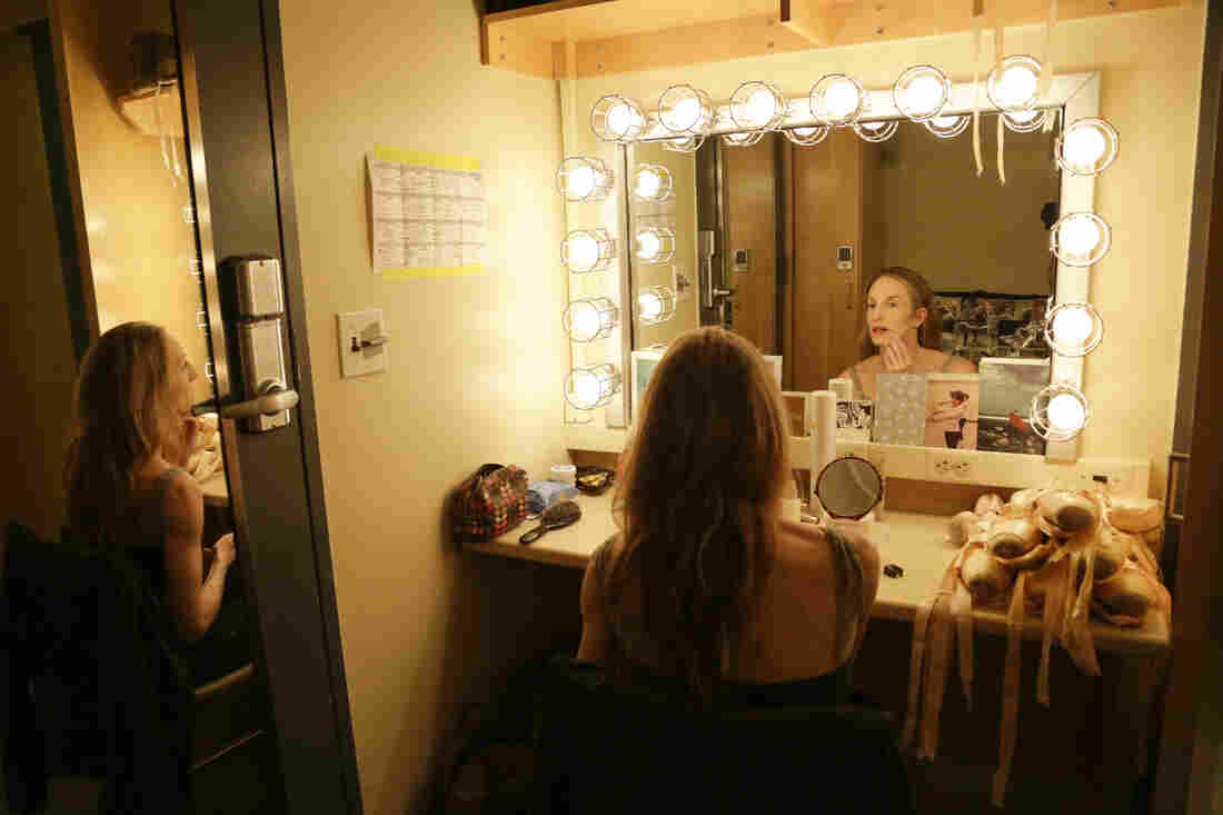 Whelan prepares for one of her last performances of "After the Rain," choreographed by Christopher Wheeldon and performed with her longtime partner Craig Hall.