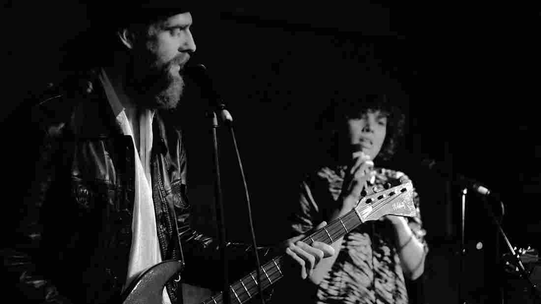 Amason performing in New York during CMJ.