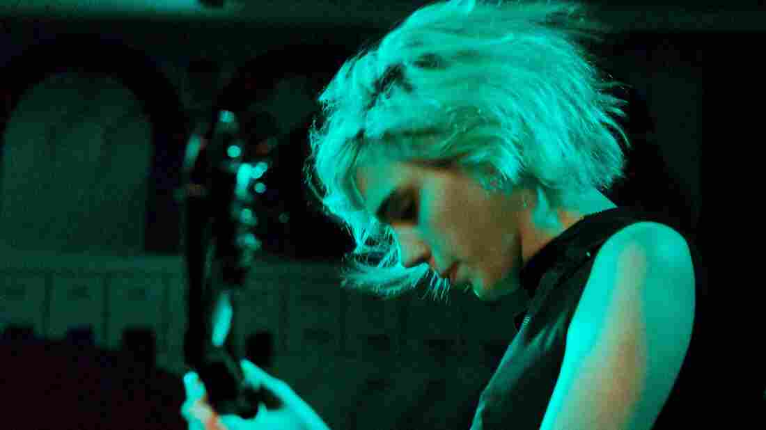 Sunflower Bean performing in New York during the CMJ Music Marathon.