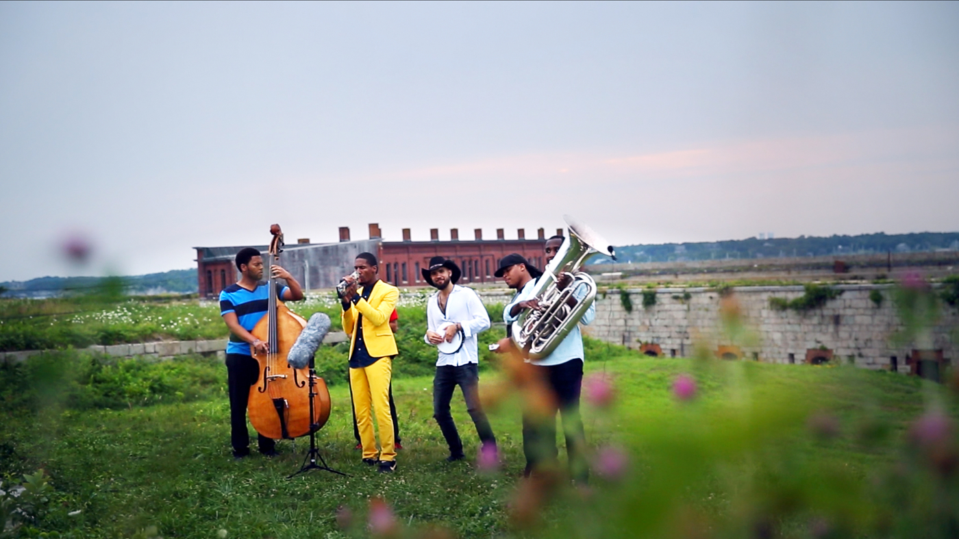 Jon Batiste Leads A Private Street Parade Atop A Fort NPR