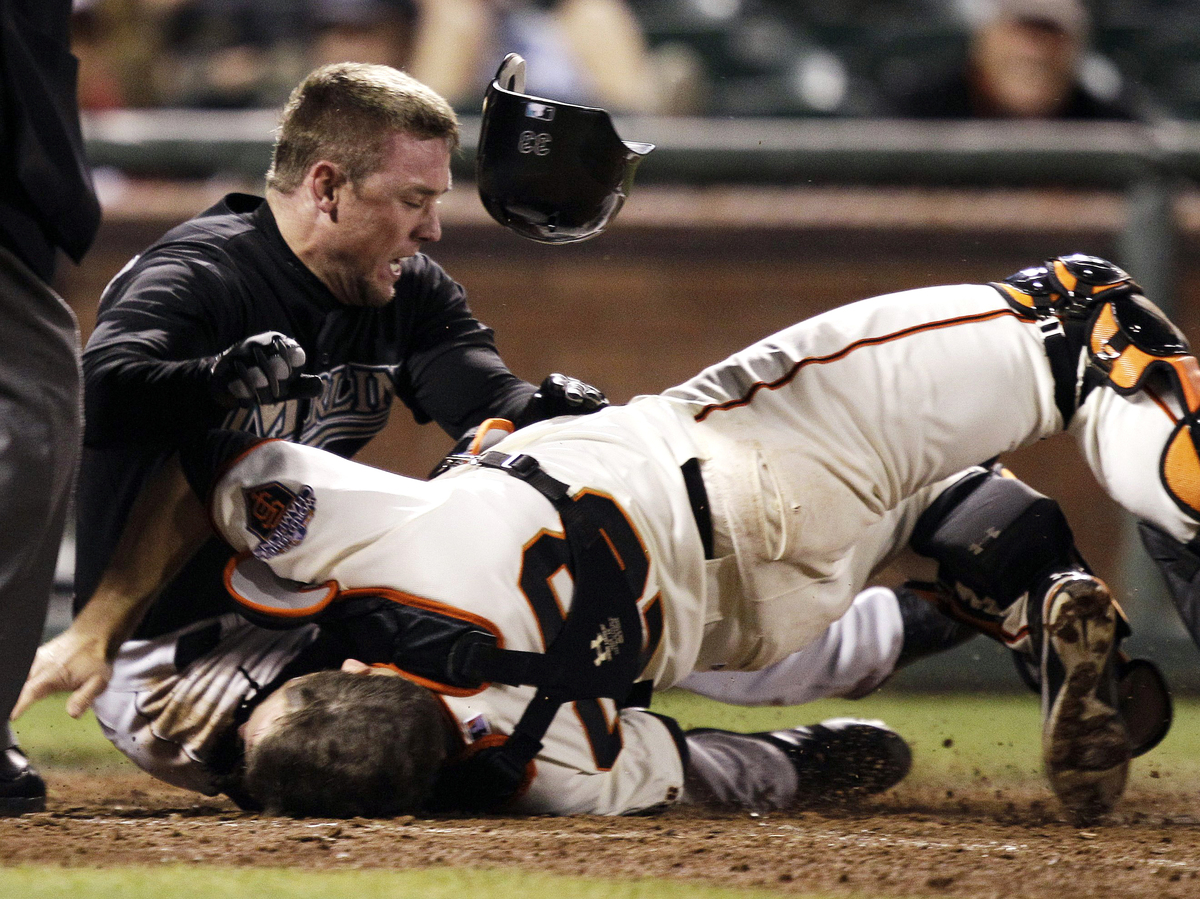 New MLB Rule Cuts Home Plate Crashes, But Not Catcher Concussions NPR