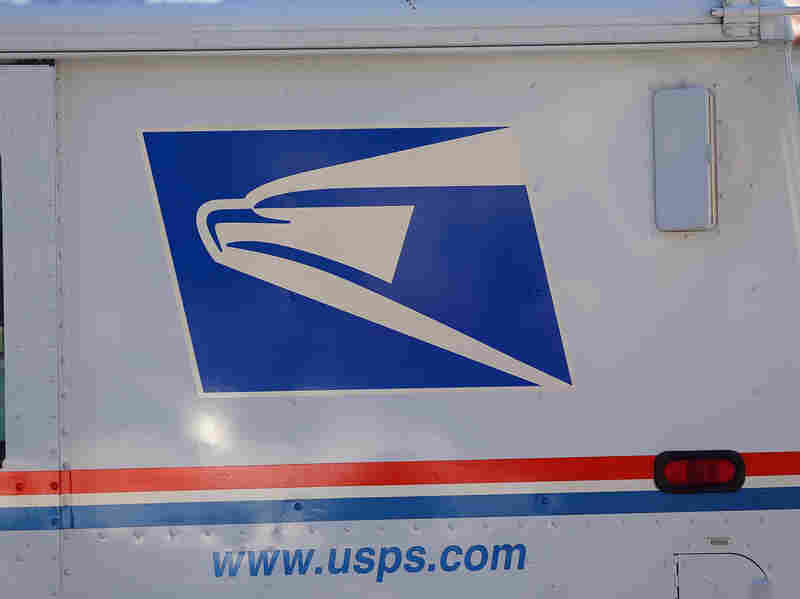 A U.S. Postal Service truck.
