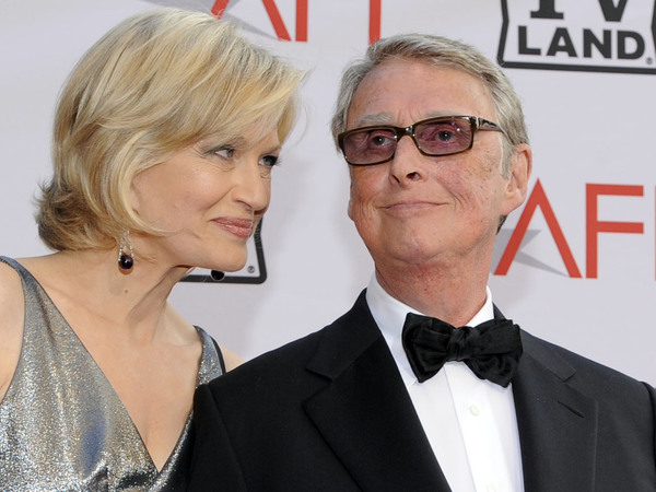 Journalist Diane Sawyer and director Mike Nichols arrive at the AFI Lifetime Achievement Awards honoring Nichols on June 10, 2010, in Culver City, Calif. Nichols died Wednesday at the age of 83.