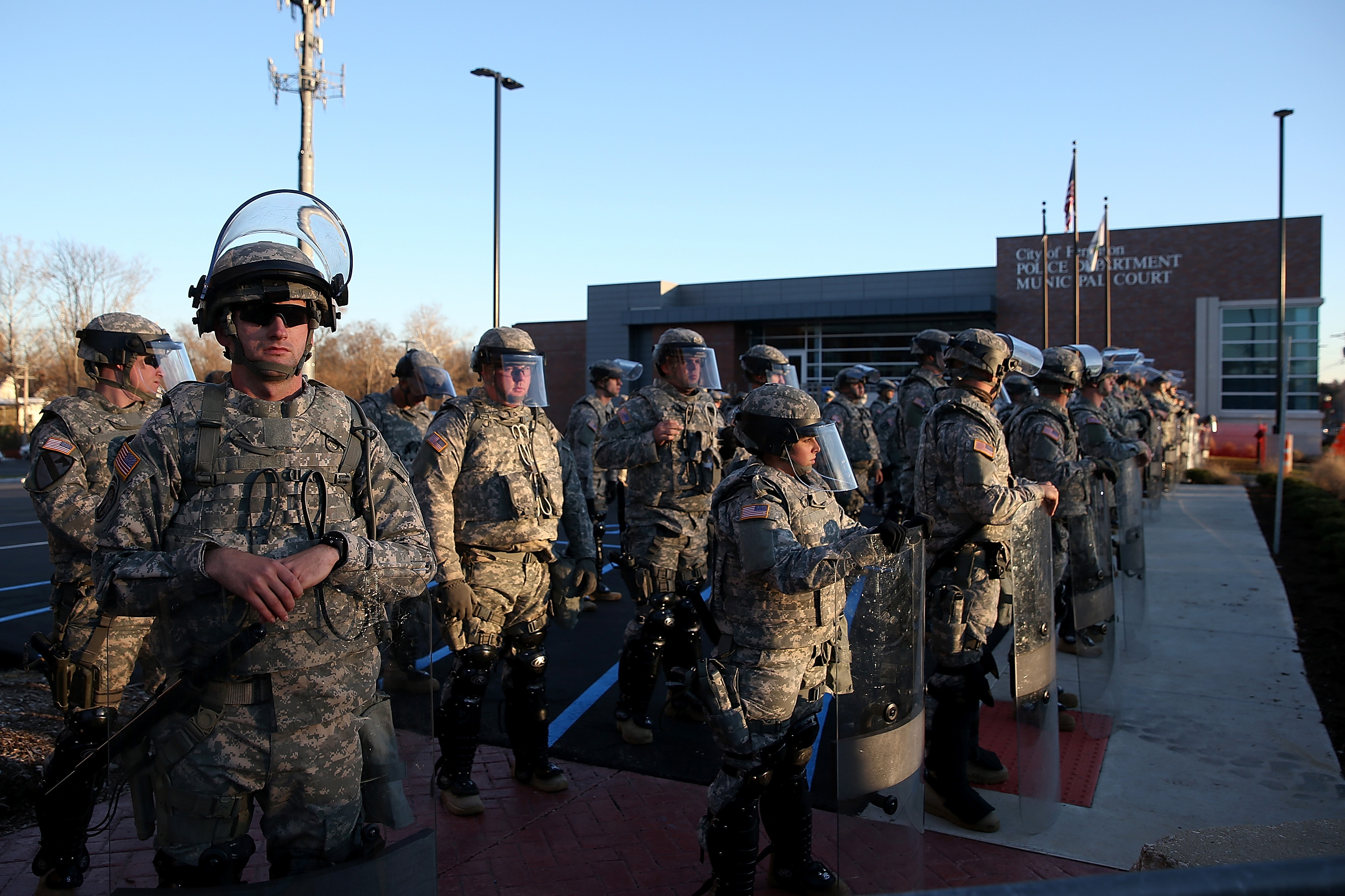 Over 2,000 Missouri national guardsmen are being deployed on Tuesday after demonstrators caused extensive damage in Ferguson and surrounding areas following a St. Louis County grand jury decision to not indict Ferguson police Officer Darren Wilson in the shooting of Michael Brown.