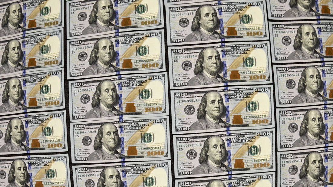 U.S. currency in $100 denominations