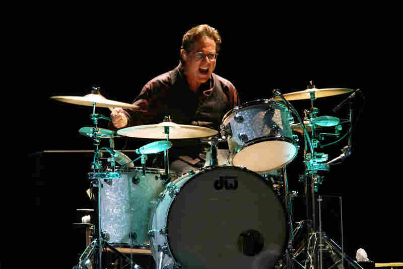 Drummer Max Weinberg performs with Bruce Springsteen and the E Street Band in East Rutherford, N.J., in August 2002.
