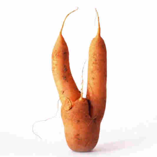 A still from the Intermarche campaign for ugly fruits and vegetables.