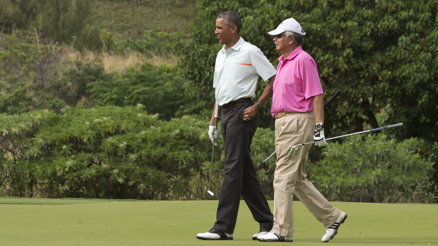 Image result for Obama golfs with Najib Razak in Hawaii