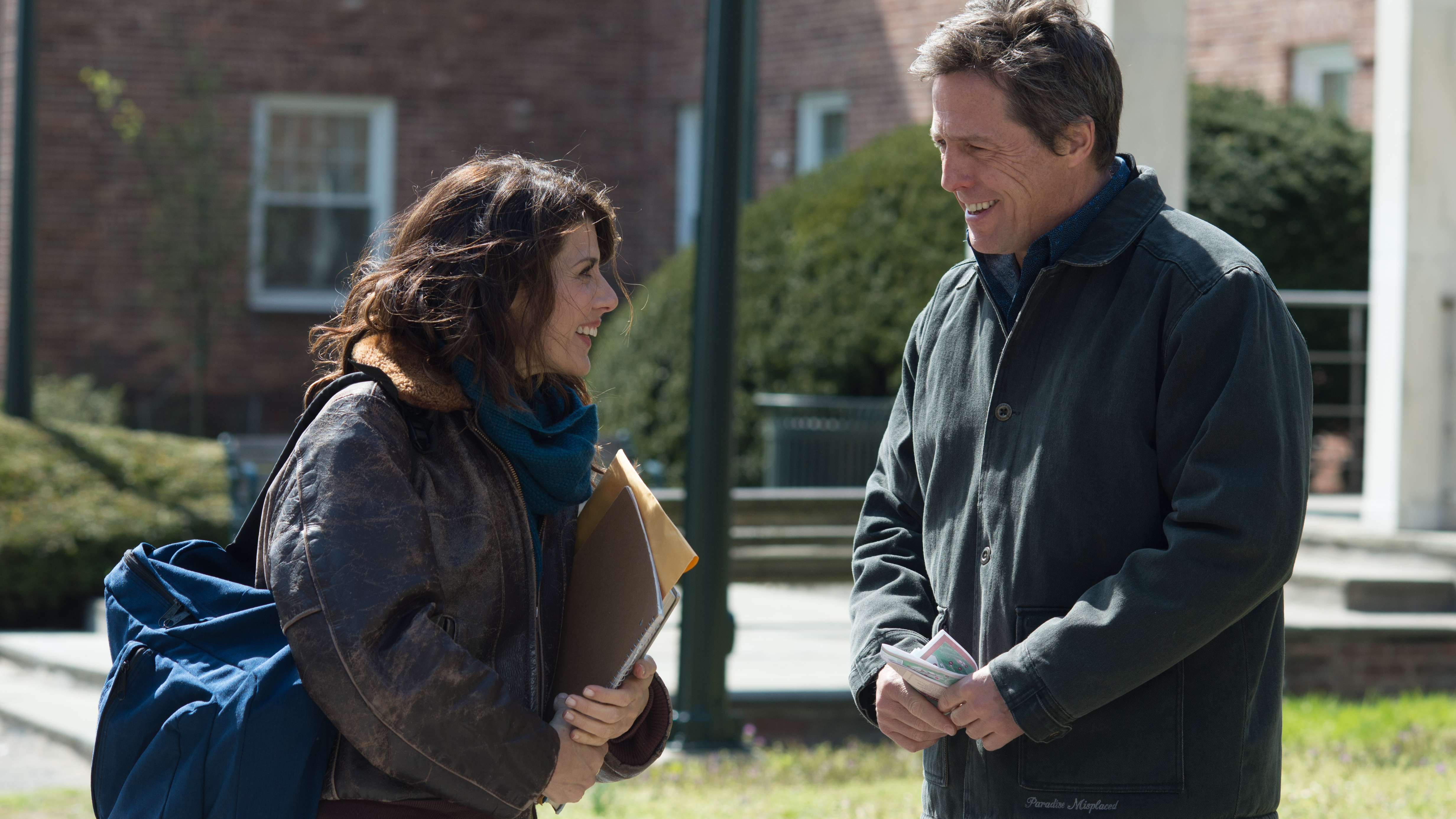 Marisa Tomei and Hugh Grant star in <em>The Rewrite</em>. (Watch Image)